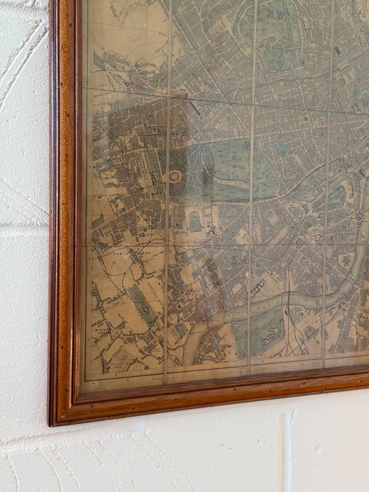 Collins’ Standard Map of London, c.1860s