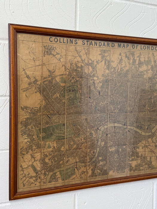 Collins’ Standard Map of London, c.1860s