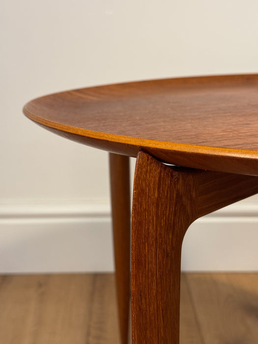 Teak Tray Table by Willumsen & Engholm for Fritz Hansen, Denmark, 1950s