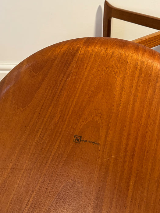 Teak Tray Table by Willumsen & Engholm for Fritz Hansen, Denmark, 1950s