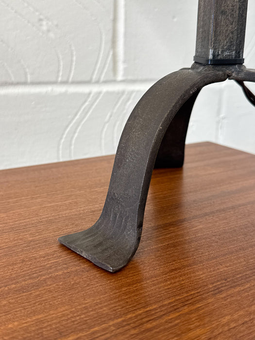 French Wrought Iron Table Lamp, in the Manner of Les Artisans de Marolles, c.1950s