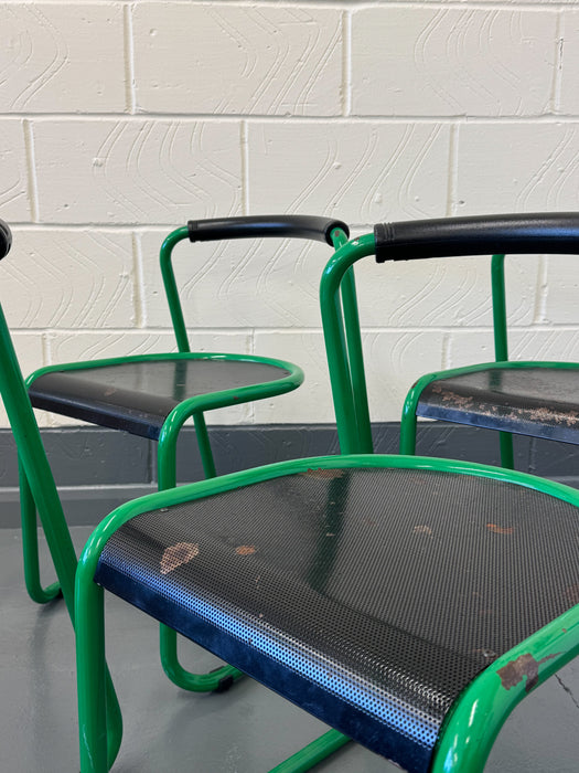 Set of 4 ‘Airon’ Stacking Chairs, Italy, 1980s