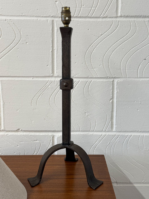 French Wrought Iron Table Lamp, in the Manner of Les Artisans de Marolles, c.1950s