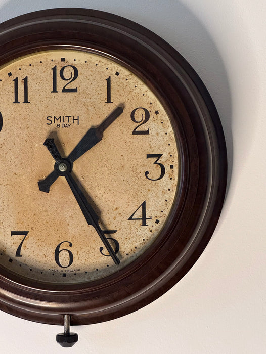 Smiths "8 Day" Bakelite Wall Clock