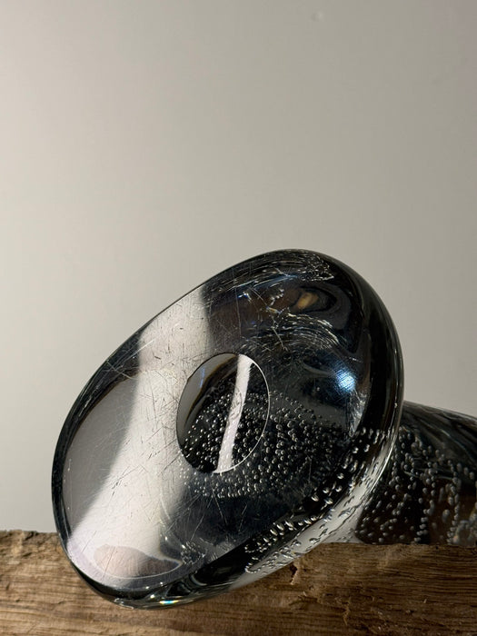 French Crystal Glass Table Lamp by Cristal Romesnil