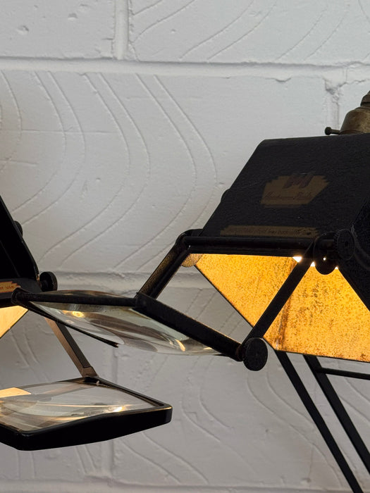 Pair of Early Hadrill & Horstmann Pluslite Industrial Task Lamps
