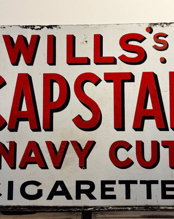 Original Will's Cigarettes Enamel Sign