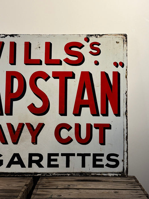 Original Will's Cigarettes Enamel Sign