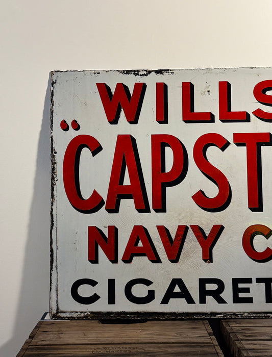 Original Will's Cigarettes Enamel Sign