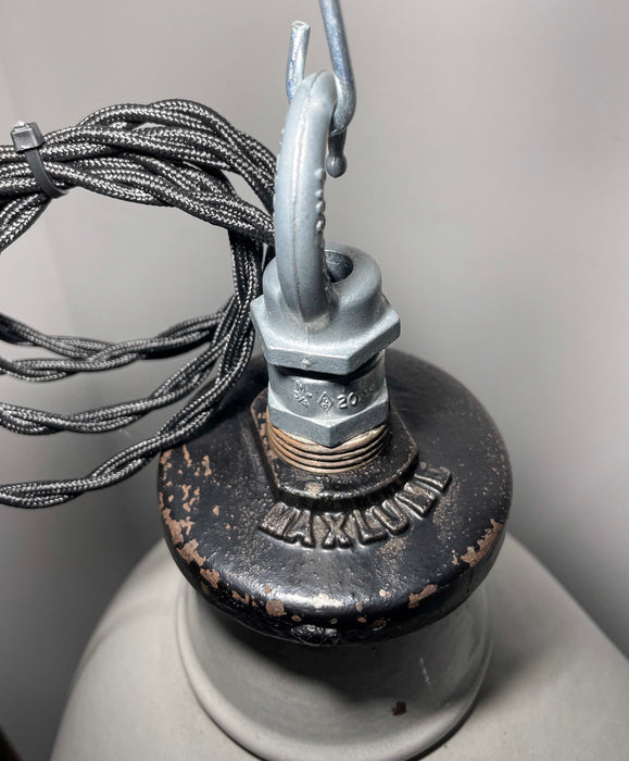 Pair of British Parabolic Pendant Lights by MAXLUME