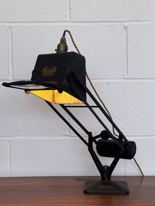 Pair of Early Hadrill & Horstmann Pluslite Industrial Task Lamps