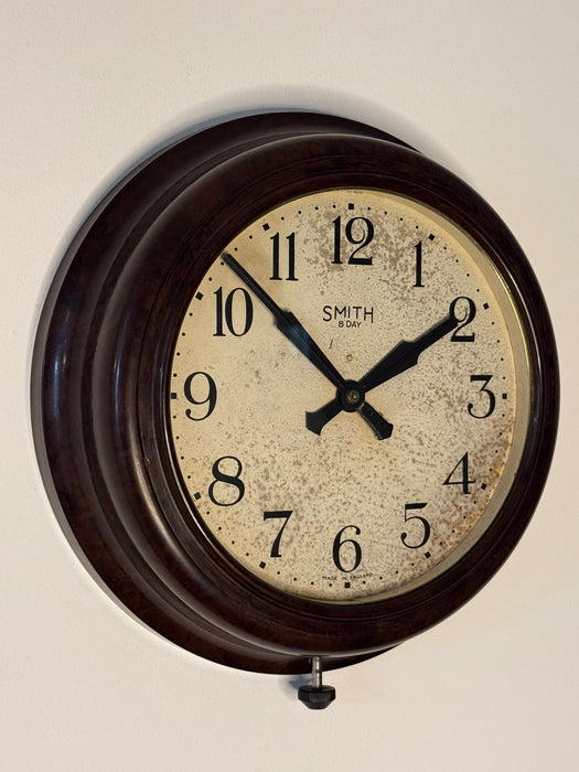 Smiths "8 Day" Bakelite Wall Clock