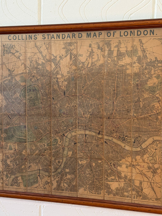 Collins’ Standard Map of London, c.1860s