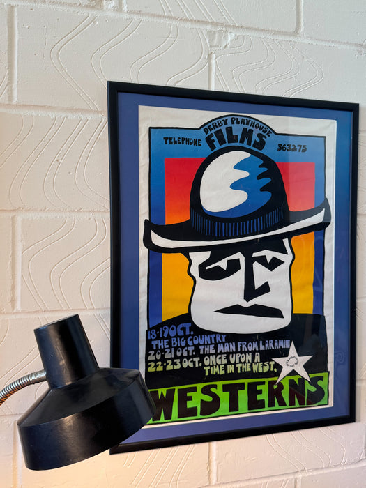 Original 'X3 Posters' screen-print produced for Derby Playhouse, dating to 1982