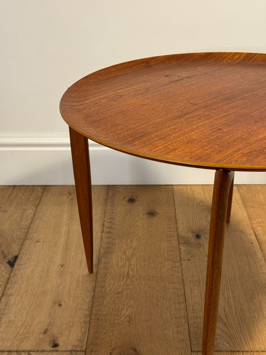 Teak Tray Table by Willumsen & Engholm for Fritz Hansen, Denmark, 1950s