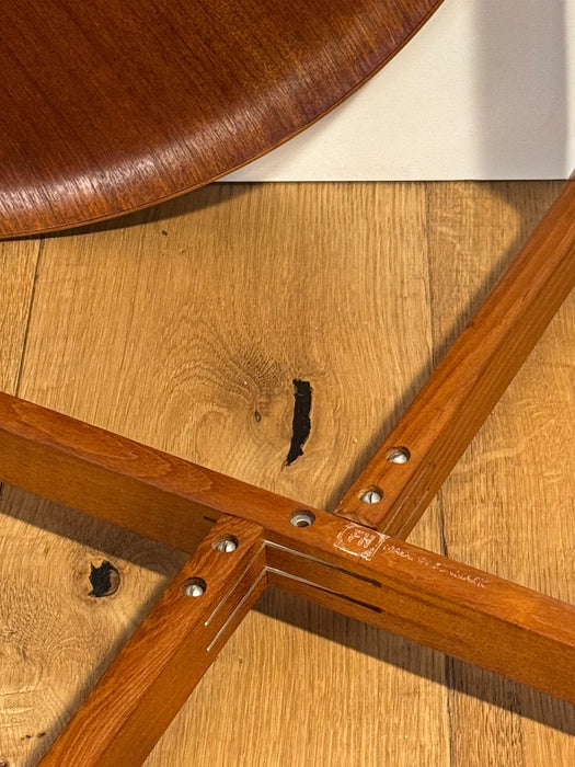 Teak Tray Table by Willumsen & Engholm for Fritz Hansen, Denmark, 1950s