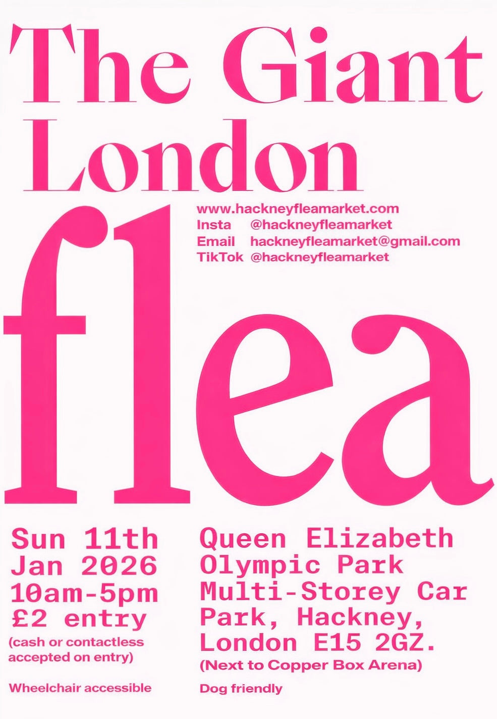 The Giant London Flea - Queen Elizabeth Olympic Park