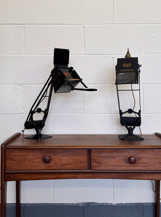 Pair of Early Hadrill & Horstmann Pluslite Industrial Task Lamps