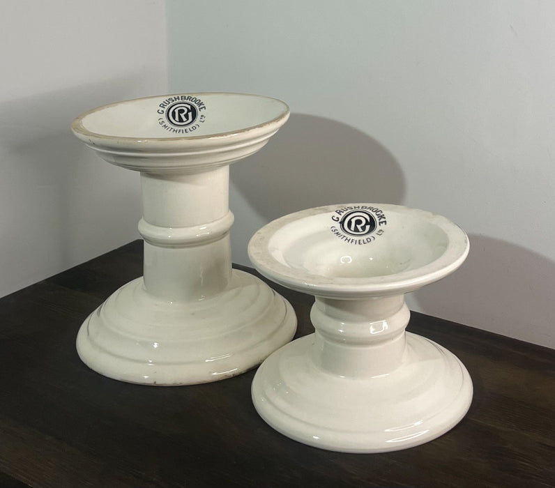 Pair of "G.Rushbrooke (Smithfield Ltd)" Edwardian Ironstone Ham Stands, Circa 1900