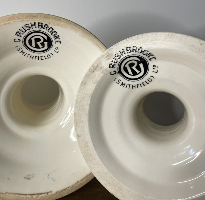 Pair of "G.Rushbrooke (Smithfield Ltd)" Edwardian Ironstone Ham Stands, Circa 1900