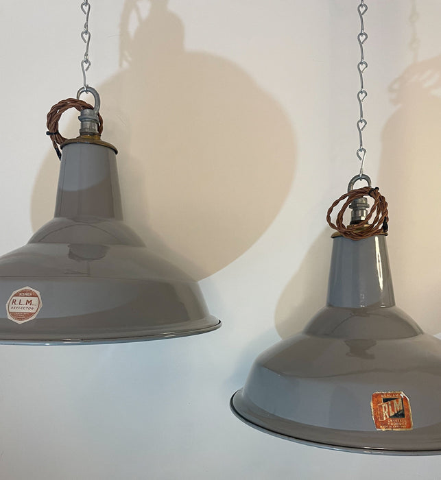Large Vintage Pendant Lights by British Manufacturer "Benjamin".
