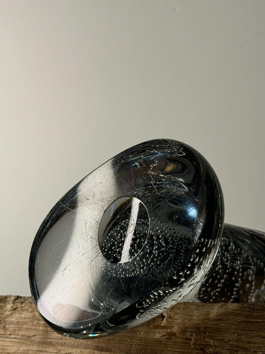 French Mid-Century Glass Table Lamp, Circa 1960s