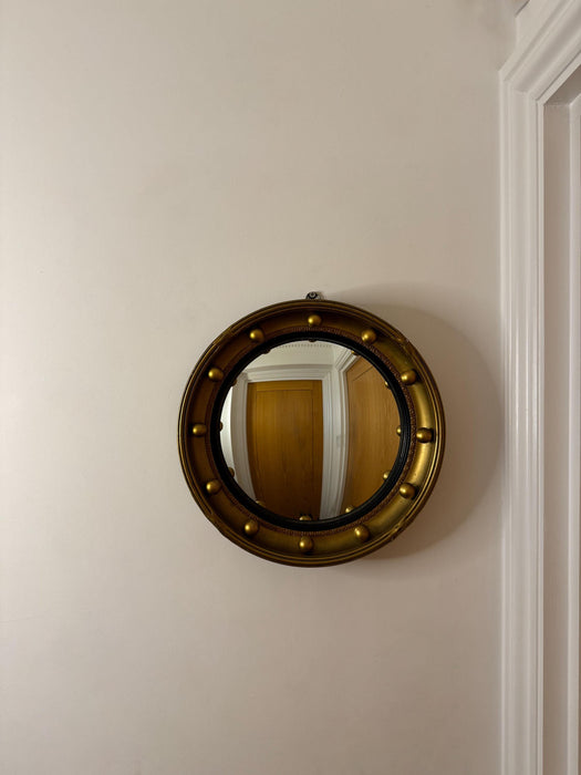 Vintage Regency Style Convex Mirror, Circa 1930s